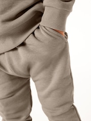 Stone Plain Jersey Sweatshirt and Joggers Set (3mths-7yrs) - Image 4 of 7