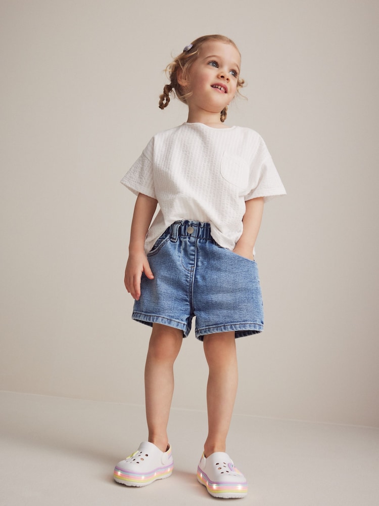 White Rainbow Light-Up Clogs - Image 1 of 1