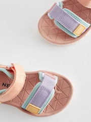 Multi Pastel Trekker Sandals With Touch Fastening - Image 5 of 6