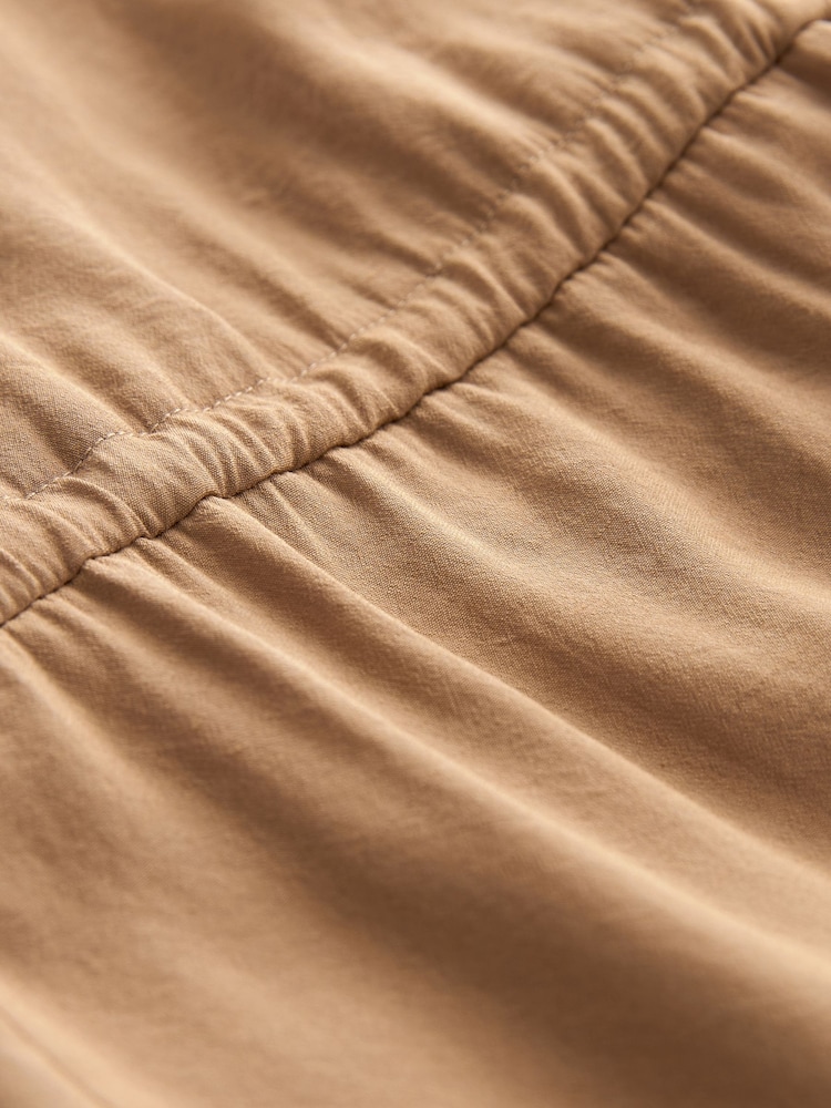 Neutrale Farbe - Utility-Cargo-Overall mit Bindegürtel - Bild 8 von 8