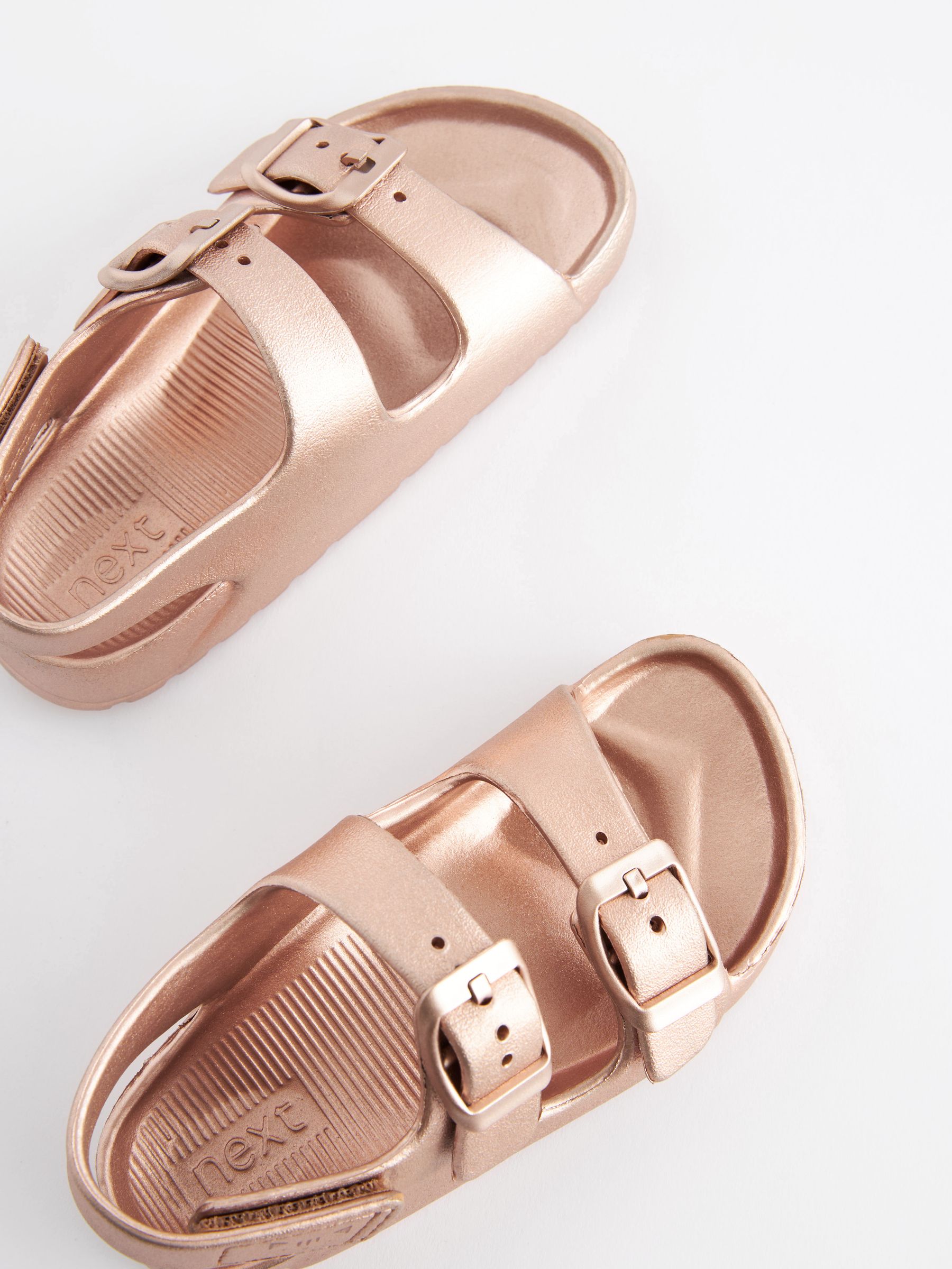 Buy Rose Gold Two Strap Sandals from Next Qatar