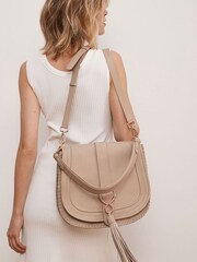 Mint Velvet Cream Leather Bag - Image 1 of 3