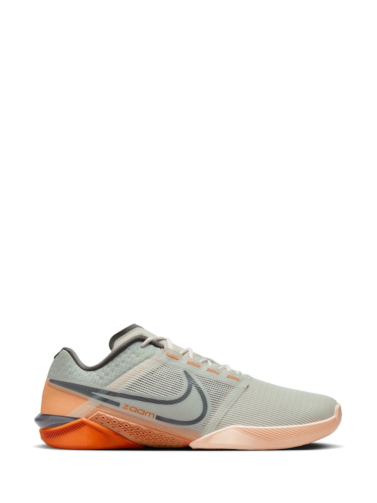 Nike Orange/Grey Zoom Metcon Turbo 2 Training Trainers - Image 1 of 9