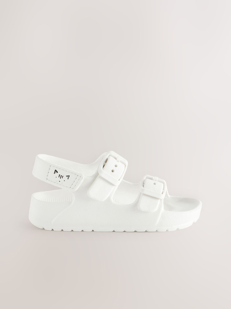 White Two Strap Sandals - Image 1 of 4