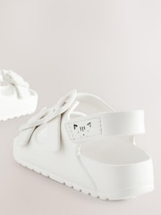 White Two Strap Sandals - Image 4 of 4