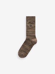 Blue/Green/Orange 5 Pack Embroidered Lasting Fresh Socks - Image 6 of 8