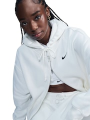 Nike Sail Oversized Mini Phoenix Fleece Swoosh Full Zip Hoodie - Image 5 of 8
