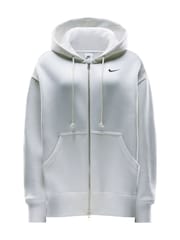 Nike Sail Oversized Mini Phoenix Fleece Swoosh Full Zip Hoodie - Image 8 of 8