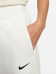 Nike Sail Phoenix Fleece High Waisted Wide Leg Joggers - Image 4 of 8
