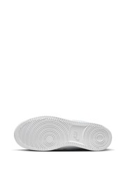 Nike White/Blue Court Vision Low Trainers - Image 6 of 8