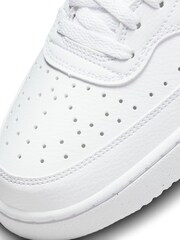 Nike White/Blue Court Vision Low Trainers - Image 8 of 8