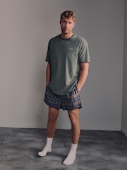 Rutemønster - Belstaff Cotton Poplin Shorts - Bilde 1 av 4
