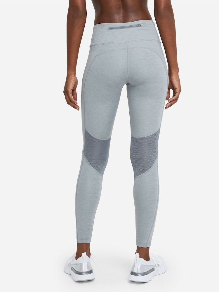 Nike Grey Epic Fast Mid-Rise Pocket Running Leggings - Image 2 of 9