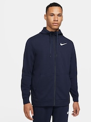 Nike Navy Dri-FIT Zip-Up Training Hoodie - Image 6 of 10