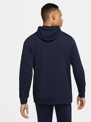 Nike Navy Dri-FIT Zip-Up Training Hoodie - Image 7 of 10