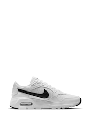 Nike White/Black Youth Air Max SC Trainers - Image 3 of 10