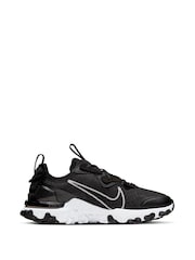 Nike Black/White React Vision Youth Trainers - Image 3 of 10