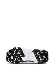 Nike Black/White React Vision Youth Trainers - Image 8 of 10