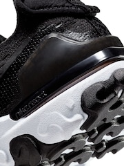 Nike Black/White React Vision Youth Trainers - Image 9 of 10