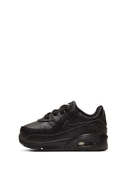 Nike Black Air Max 90 LTR Infant Trainers - Image 2 of 7