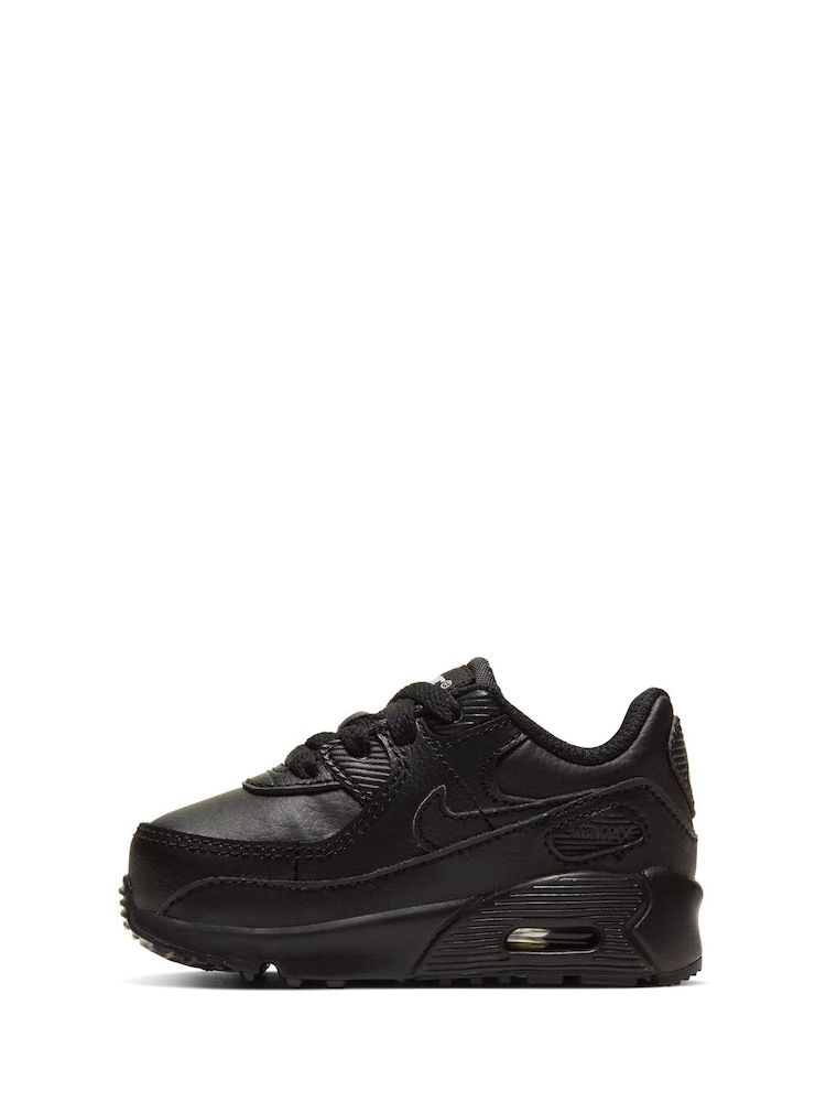 Nike Black Air Max 90 LTR Infant Trainers - Image 2 of 7 Nike Black Air Max 90 LTR Infant Trainers - Image 2 of 7