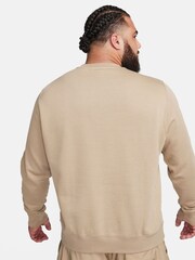 Nike Brown Club Crew Sweatshirt - Image 2 of 5