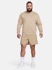 Nike Brown Club Crew Sweatshirt - Image 3 of 5