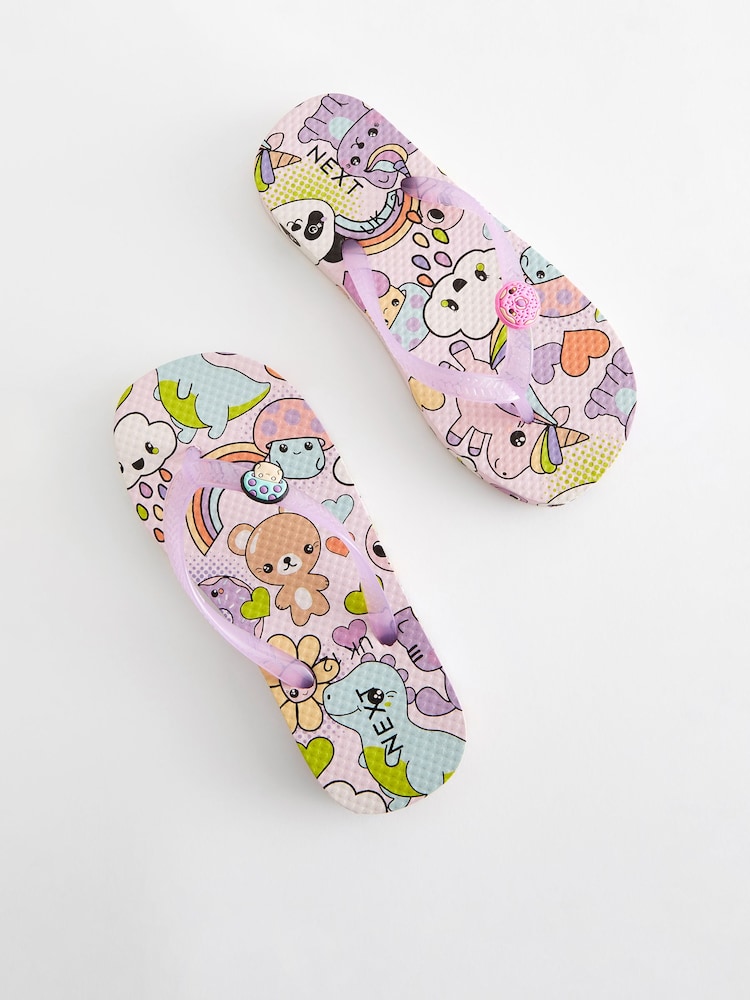 Purple Character Flip Flops - Image 2 of 6