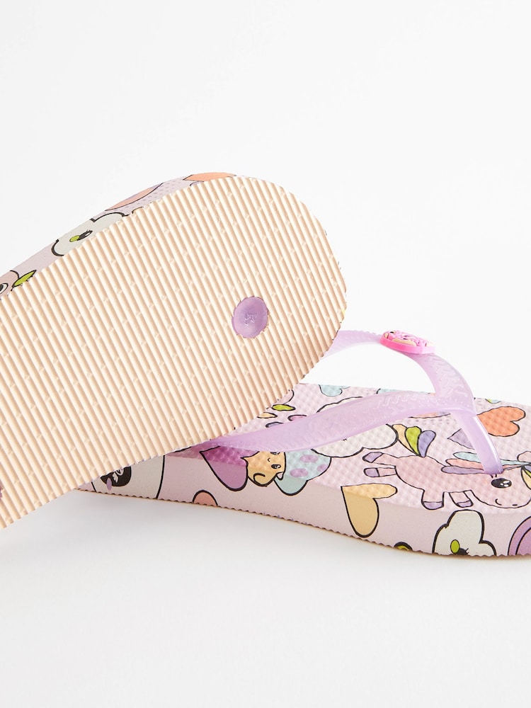 Purple Character Flip Flops - Image 6 of 6 Purple Character Flip Flops - Image 6 of 6