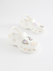 White Character Badge Clogs - Image 1 of 5
