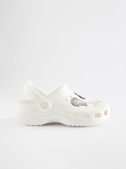White Character Badge Clogs - Image 2 of 5