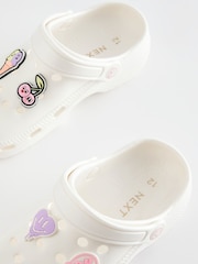 White Character Badge Clogs - Image 5 of 5