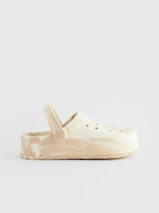 Neutral Marble Chunky Clogs - Image 3 of 6
