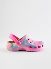Pink Neon Marble Clogs - Image 2 of 5