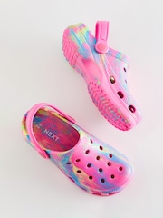 Pink Neon Marble Clogs - Image 3 of 5