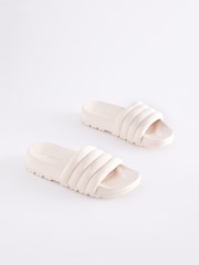 Neutral Quilted Sliders - Image 1 of 5