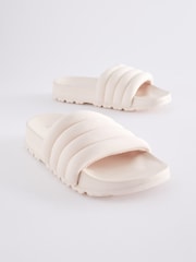 Neutral Quilted Sliders - Image 3 of 5
