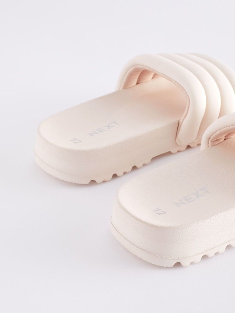 Neutral Quilted Sliders - Image 5 of 5