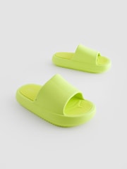 Lime Green Chunky Sliders - Image 3 of 7