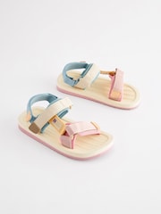 Neutral Pastel Mix Trekker Sandals - Image 2 of 6