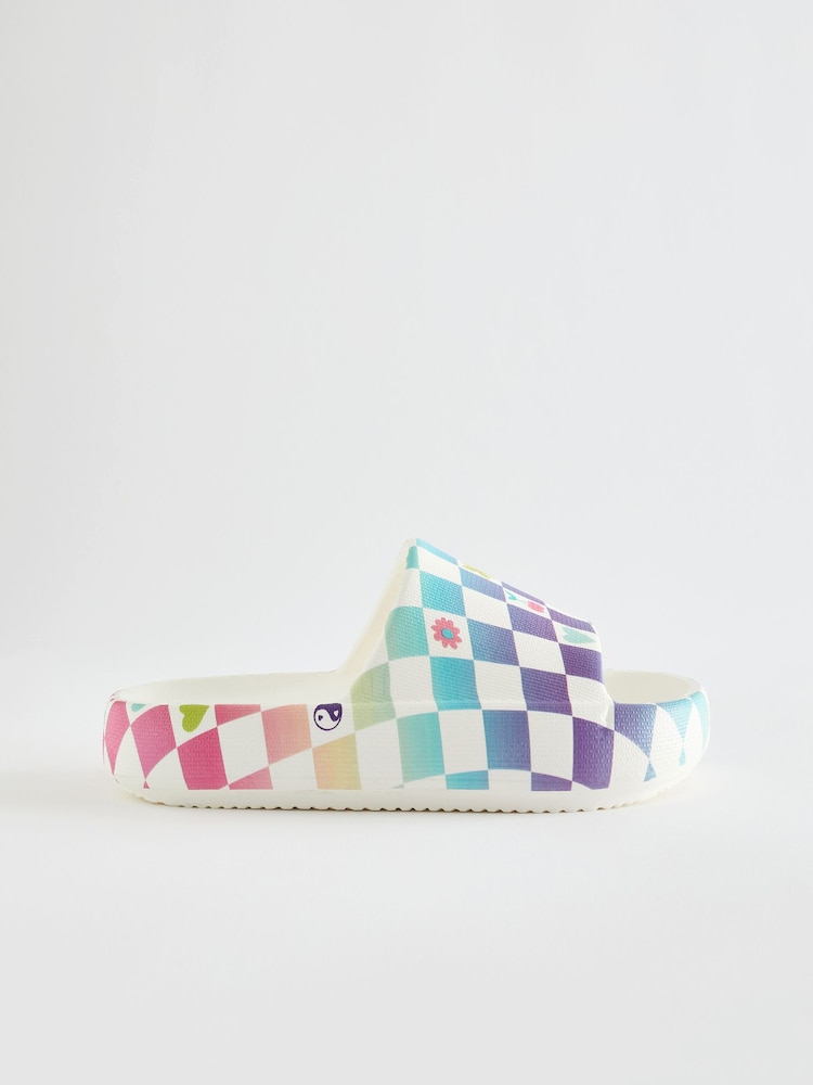 Rainbow Checkerboard Chunky Sliders - Image 2 of 5