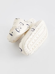 White/Black Print Chunky Sliders - Image 4 of 6
