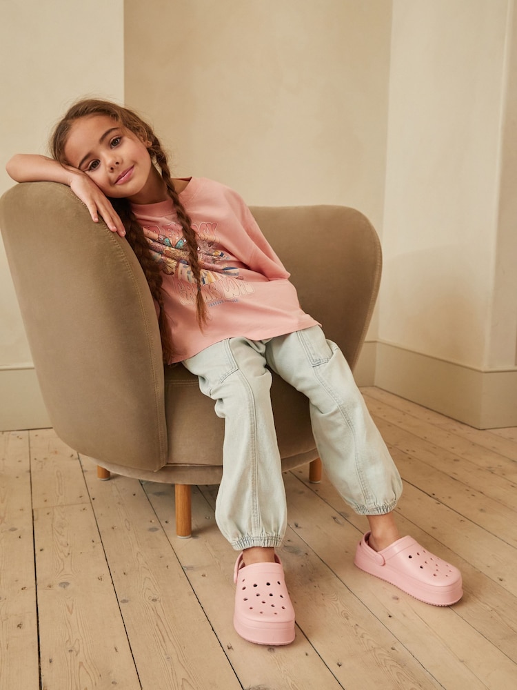 Pink Chunky Clogs - Image 2 of 9 Pink Chunky Clogs - Image 2 of 9