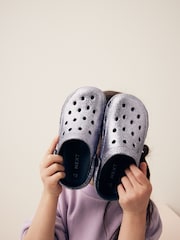 Silver Glitter Clogs - Image 4 of 10