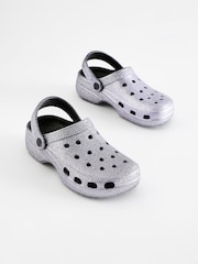 Silver Glitter Clogs - Image 6 of 10
