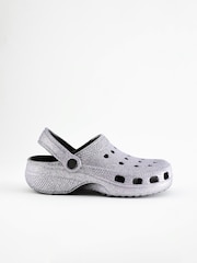 Silver Glitter Clogs - Image 7 of 10