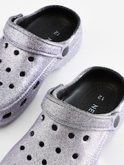 Silver Glitter Clogs - Image 9 of 10