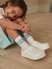 White Chunky Clogs - Image 1 of 1