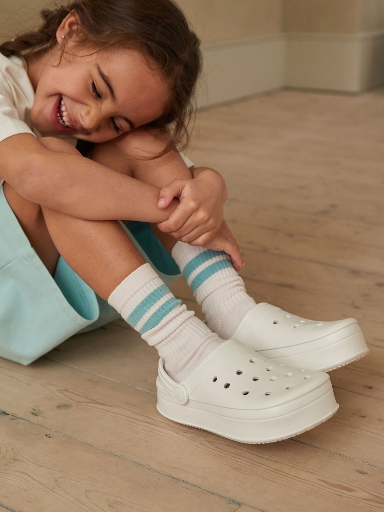 White Chunky Clogs - Image 1 of 1