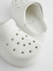 White Chunky Clogs - Image 10 of 10